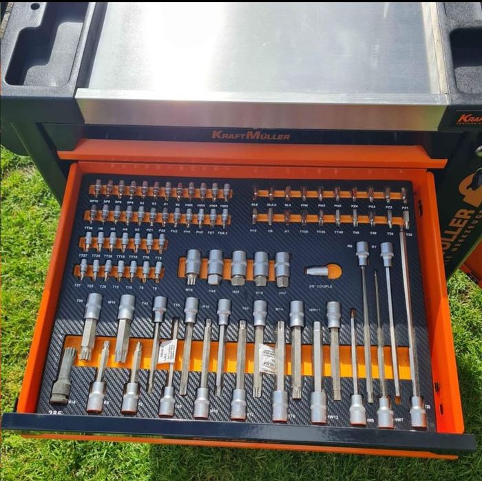 Carrinho de ferramentas Kraft Muller 6 gavetas 7 cheias