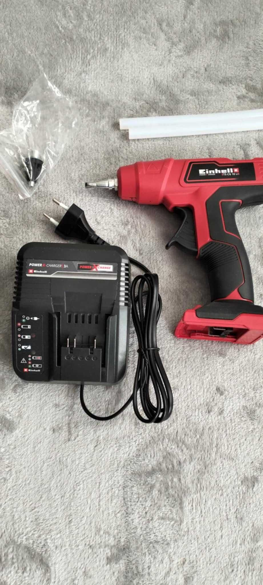 Einhell Pistolet do kleju TECG 18 Solo LI + Ładowarka baterii