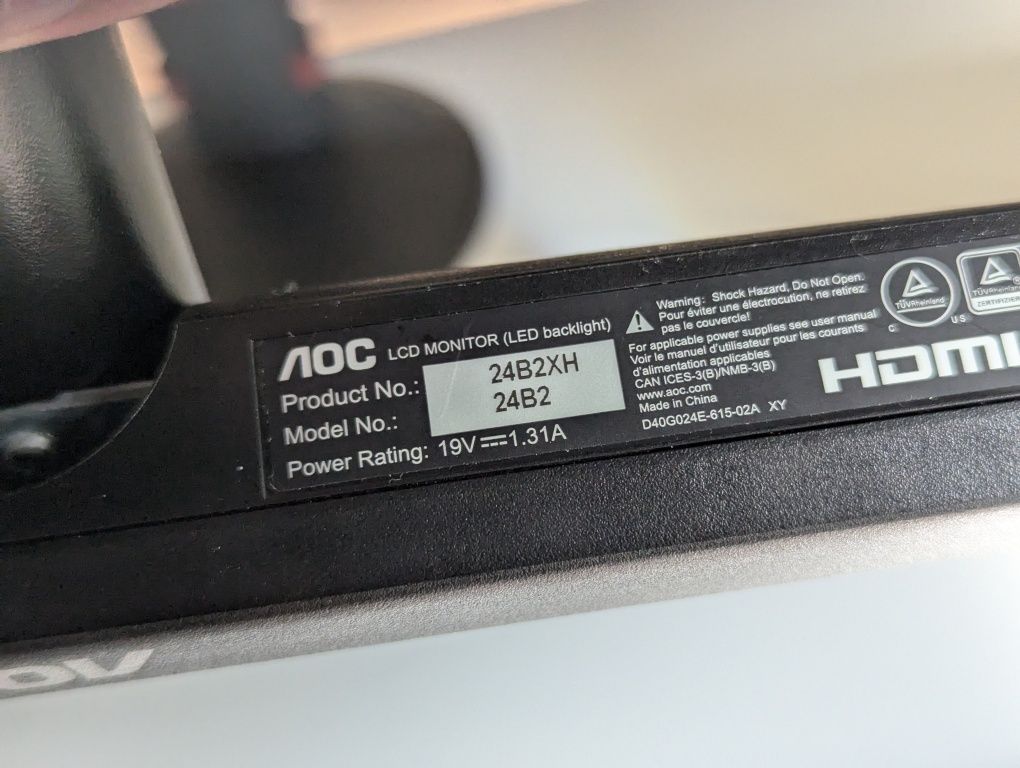 2 Monitores - AOC G2460PF | AOC 24B2XH
