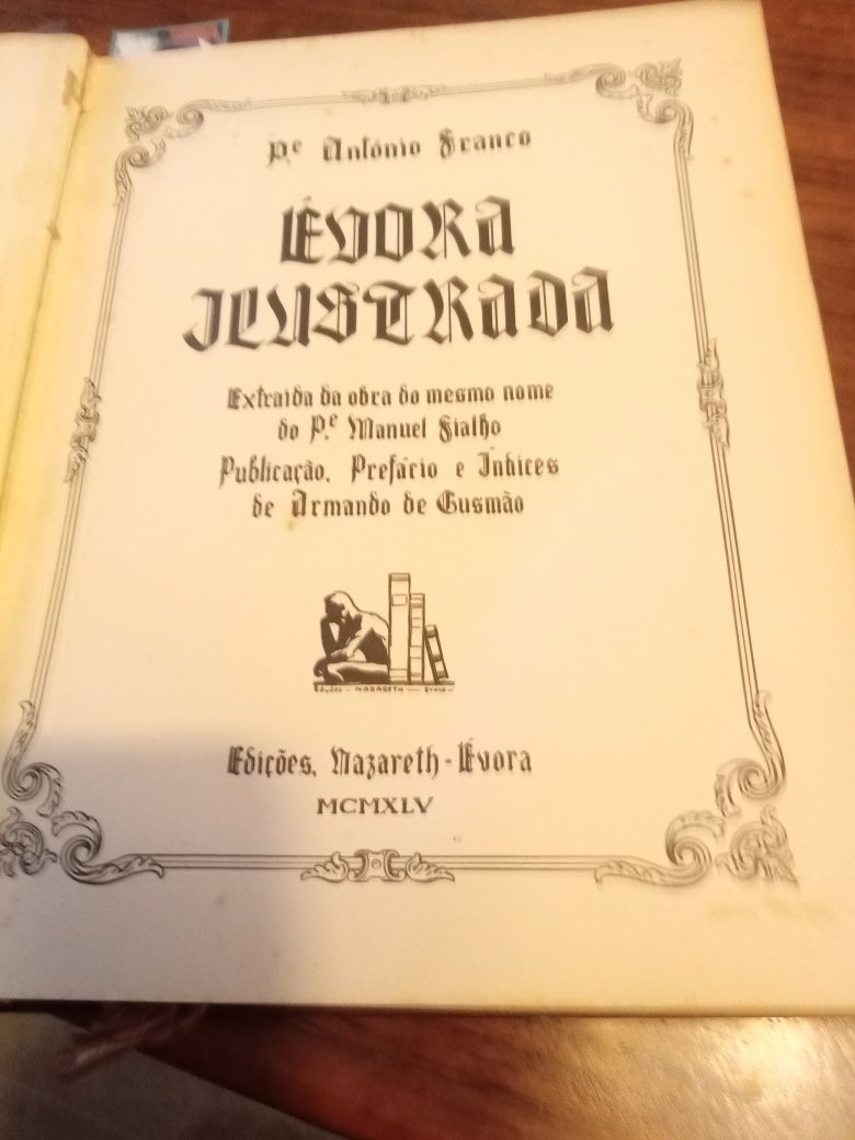 Livro de Évora ilustrada do Padre António  Franco