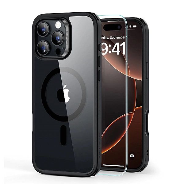 Esr Classic Hybrid Halolock Magsafe & Tempered Glass Iphone 16 Pro Max
