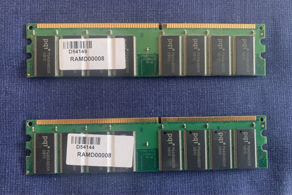 Memoria RAM DDR 1GB (2 unidades)