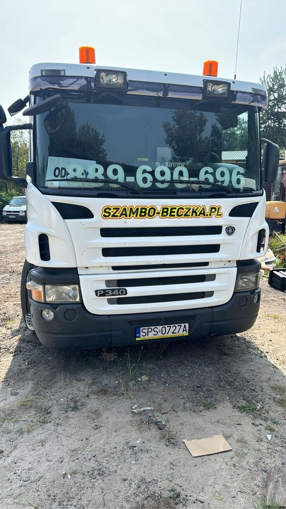 Oproznianie szamb, szambiarka, beczka asenizacyjna wywoz osadników