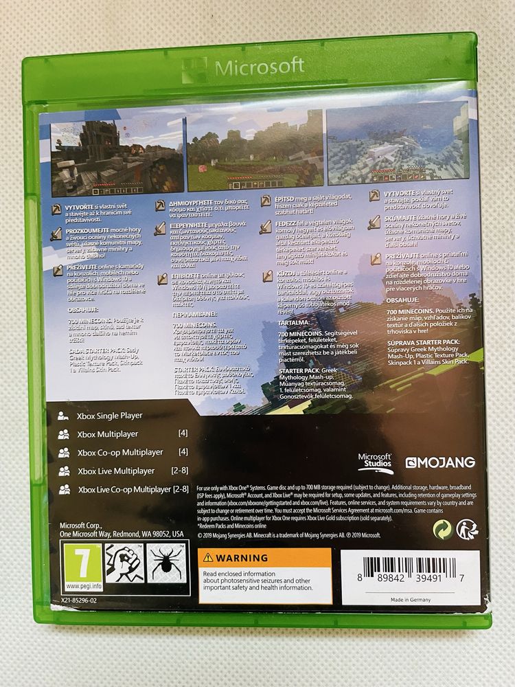 Gra Minecraft na Xbox One