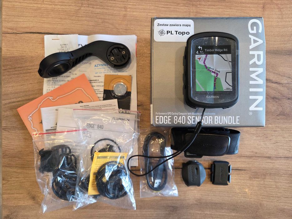 Garmin Edge 840 Bundle (uchwyt, pas, czujniki, mapy, etui) - GWARANCJA