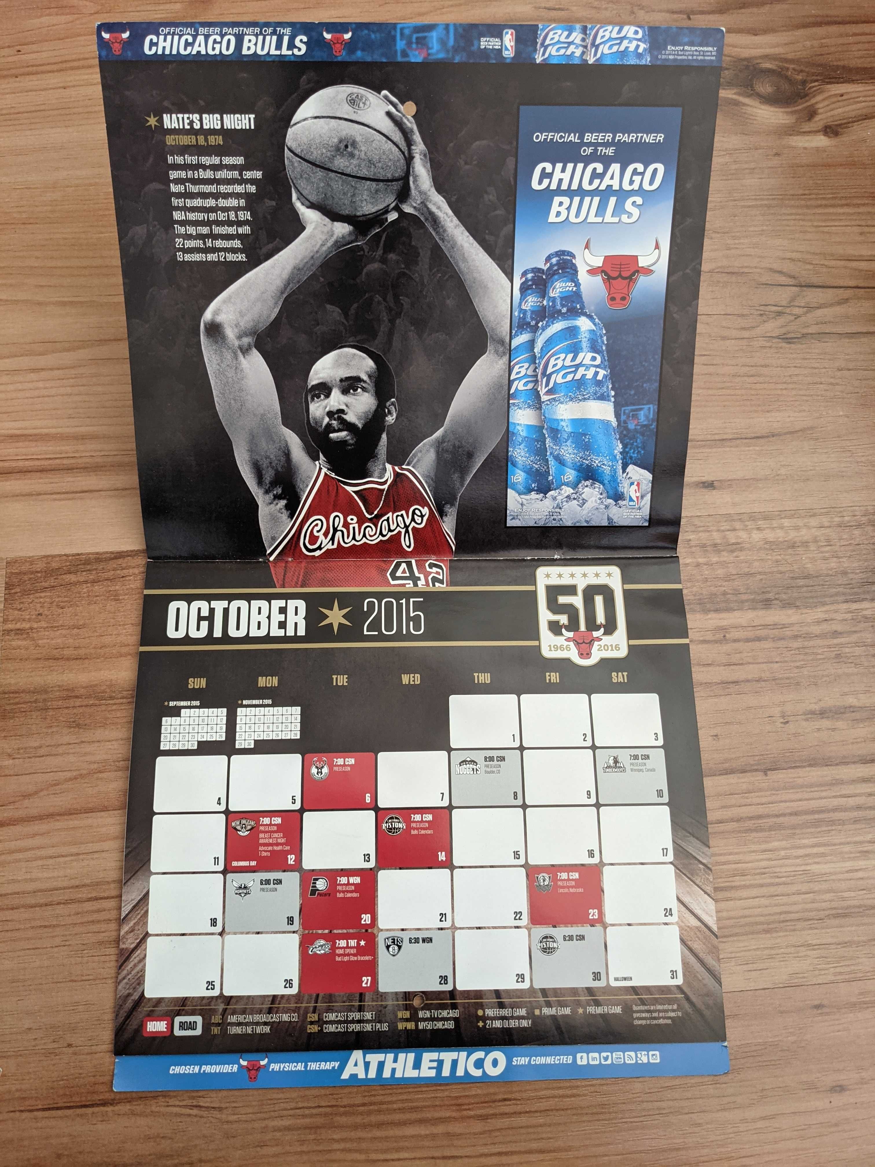 Oryginalny plakat Chicago Bulls - kolekcjonerski z okazji 50. sezonu