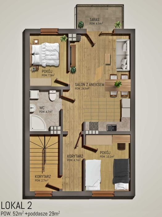 Nowe Mieszkanie w spokojnej okolicy w centrum RUMIA 85m2