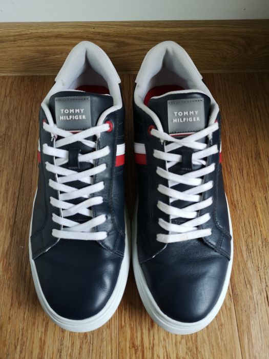 Sneakersy Tommy hilfiger 45 29 skóra skórzane buty sportowe męskie wią