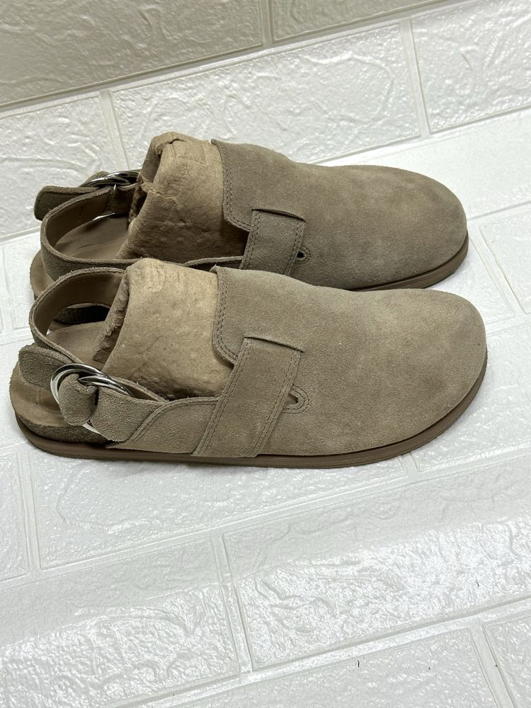 Клоги ZARA сабо замша