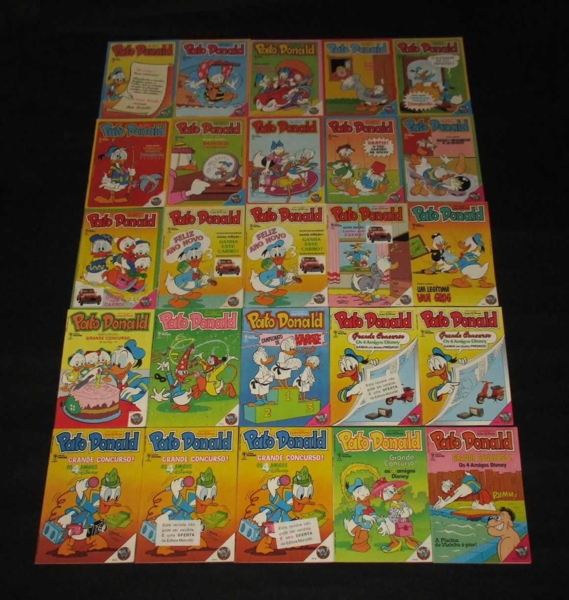 Livros Revistas BD Pato Donald 1984 a 1990 Disney
