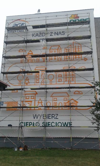 graffiti. malowanie murali , mural street art