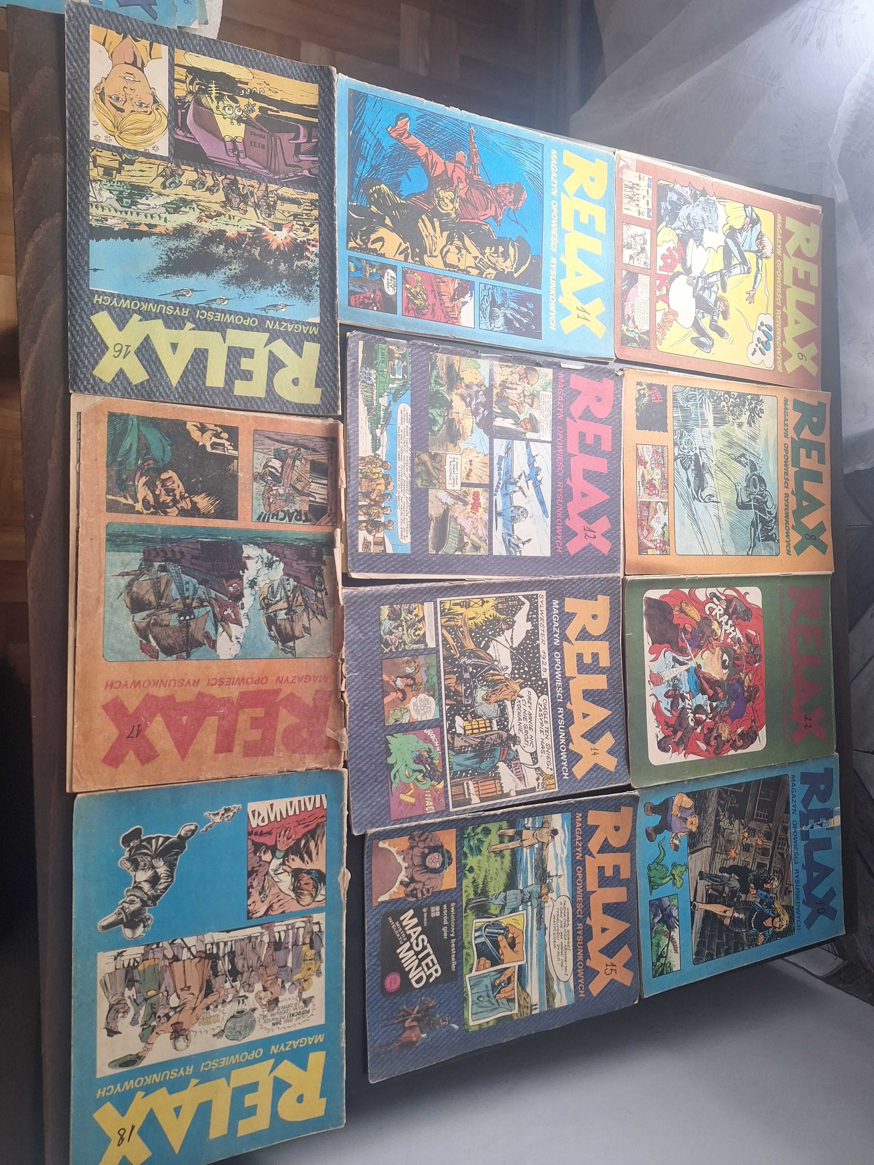 Komiksy Relax zestaw lata 70-80  18 zeszytów.