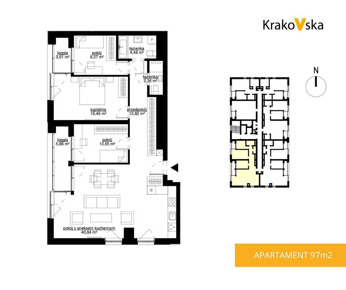 Apartament 97m2 - mieszkanie 3 pokojowe z pięknym widokiem na Rzeszów