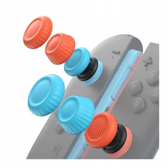 Nakładki Gumki na Joy-Con 6w1 JSAUX do Nintendo Switch 2 Kolorowe