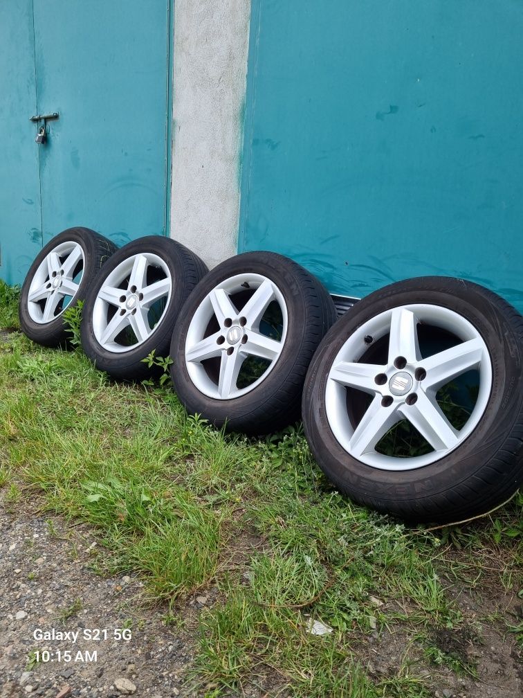 Komplet kół letnich 5x112 16 cali seat vw skoda