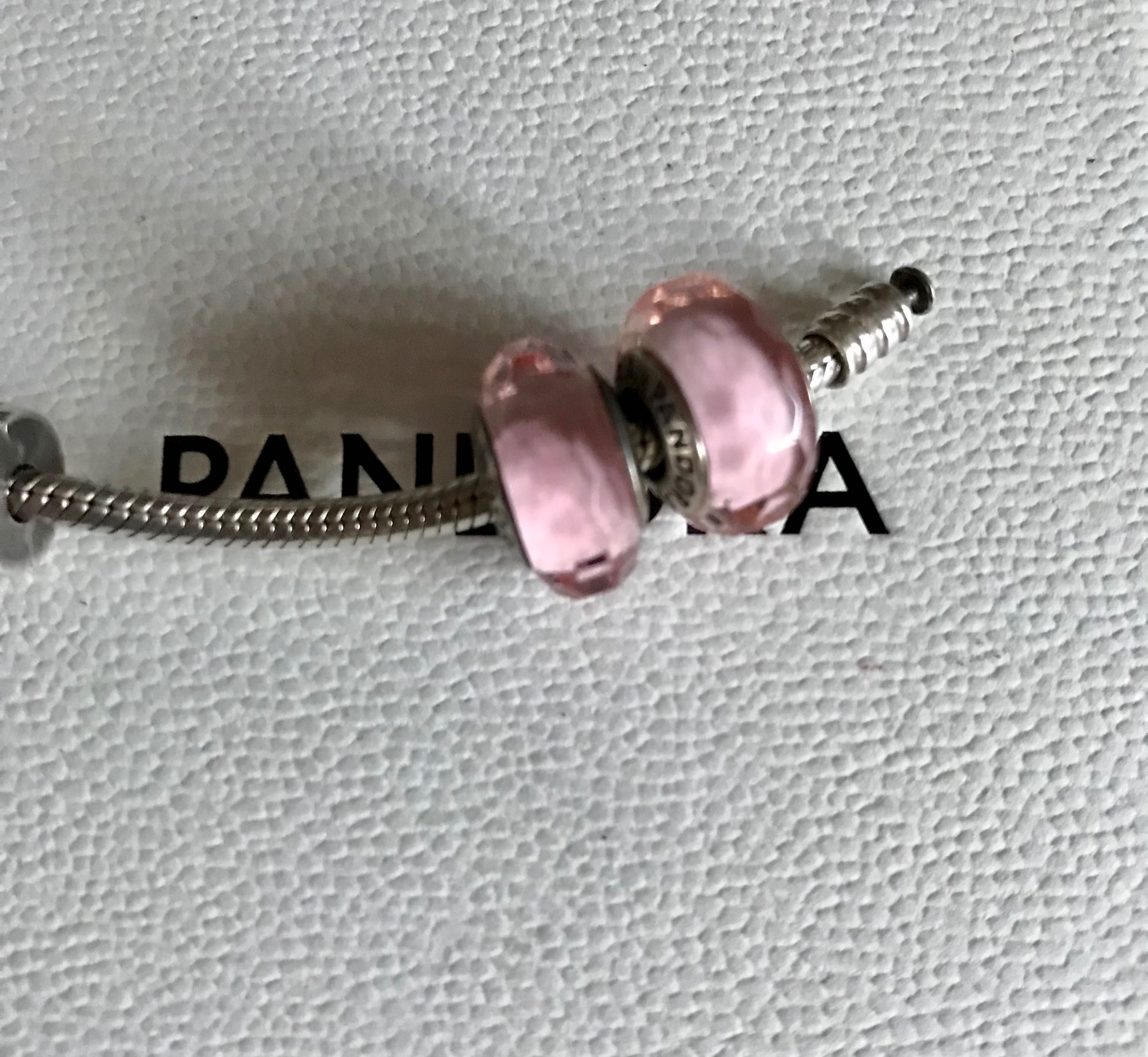 Pandora Charms Murano Różowa fasetka 791068 Unikat