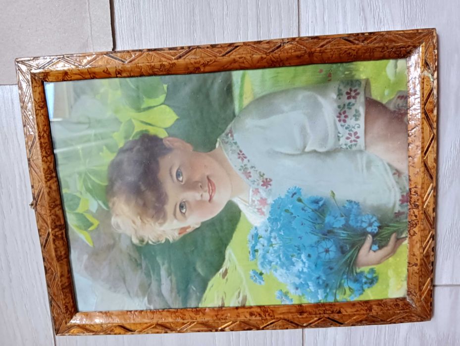 Stare obrazki w ramce+szkło. Brak pozycji 3