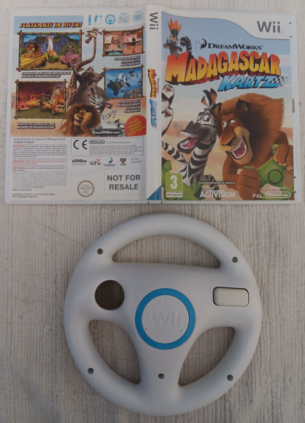 Madagáscar Kartz + Volante - Nintendo Wii