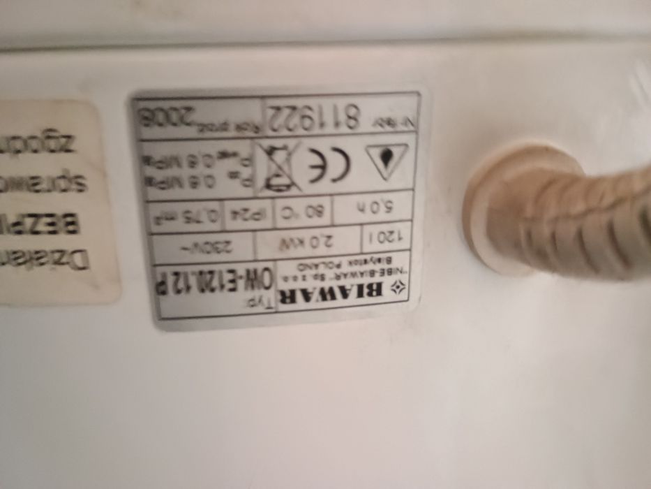 Podgrzewacz wody elektryczny marki Biiawar