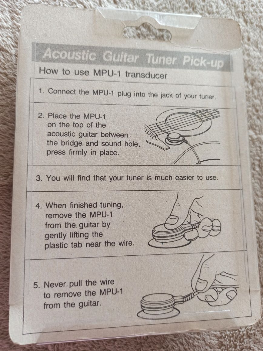 Matrix guitar tuner pick-up stroik gitarowy gitara akustyczna