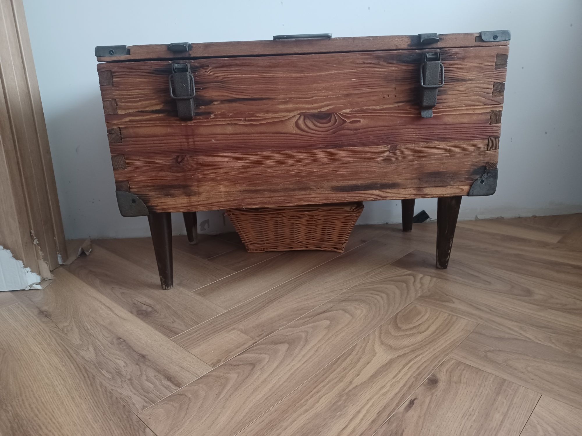 Drewniana skrzynia loft retro vintage  dlu74 szer41 wys  49 cm