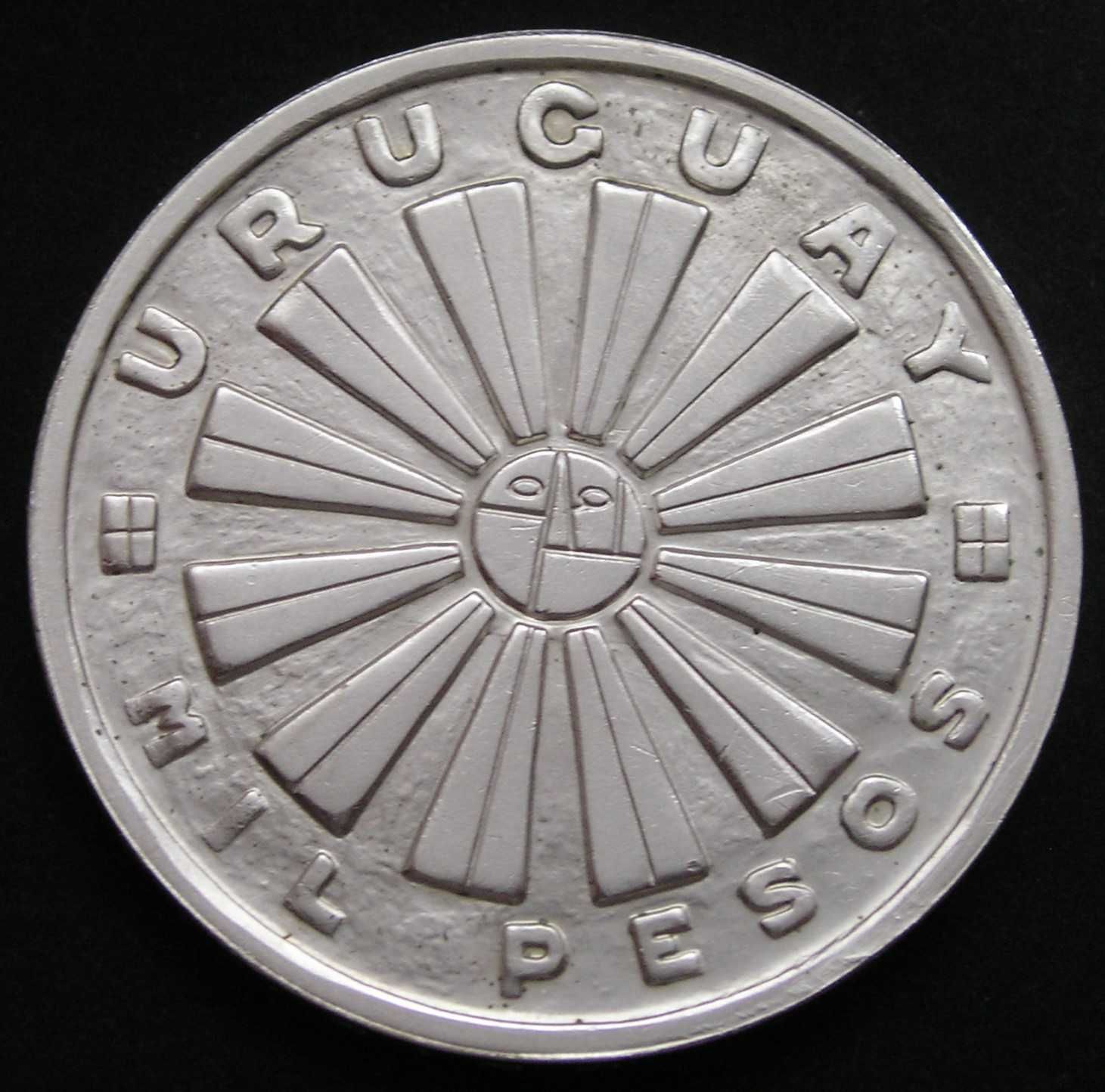 Urugwaj 1000 pesos 1969 - FAO - srebro