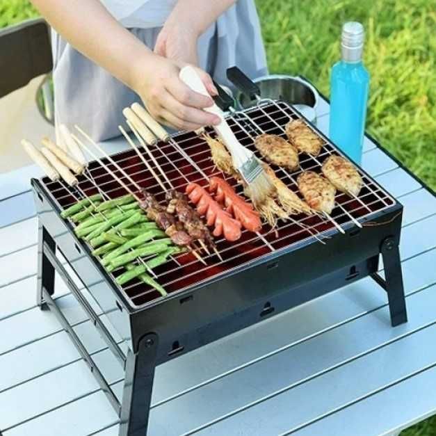 Раскладной МАНГАЛ барбекю + ГРИЛЬ. Портативный мангал на ножках!