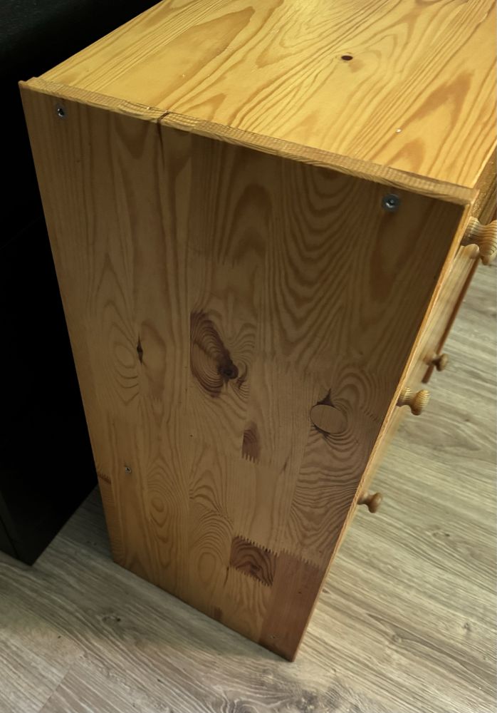 IKEA RAST Komoda drewniana  3 szuflady, sosna, 62x70 cm
