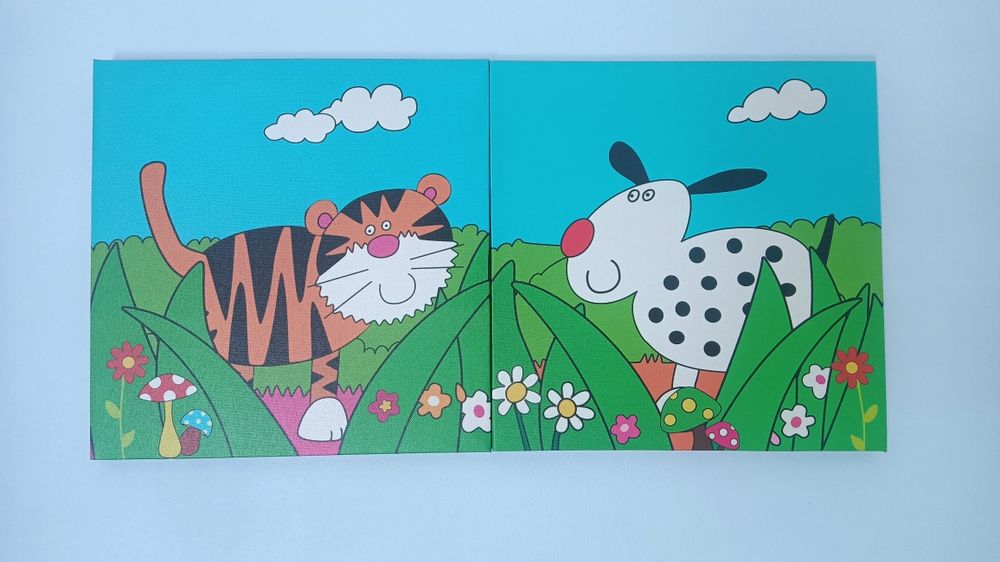 Quadro decoração bonecos