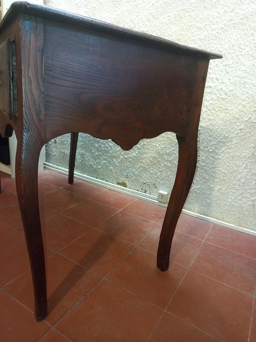 Mesa de apoio antiga em madeira 1.10x55x78Cm