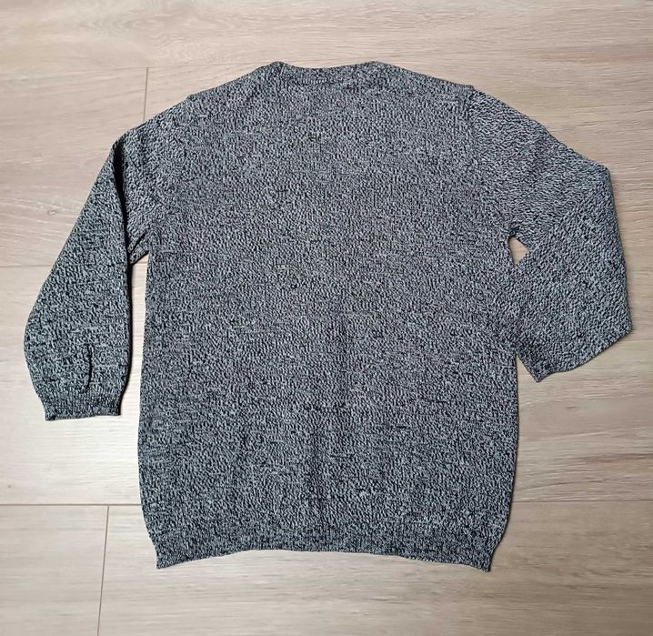Sweterek szary melanż serek 'H&M' 98