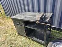 Stół warsztatowy metalowy 130x70x85 z Imadłem 90kg regał Imadło