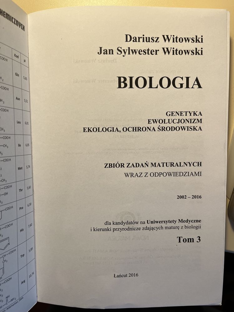 Zbiór zadań Witowski BIOLOGIA 3