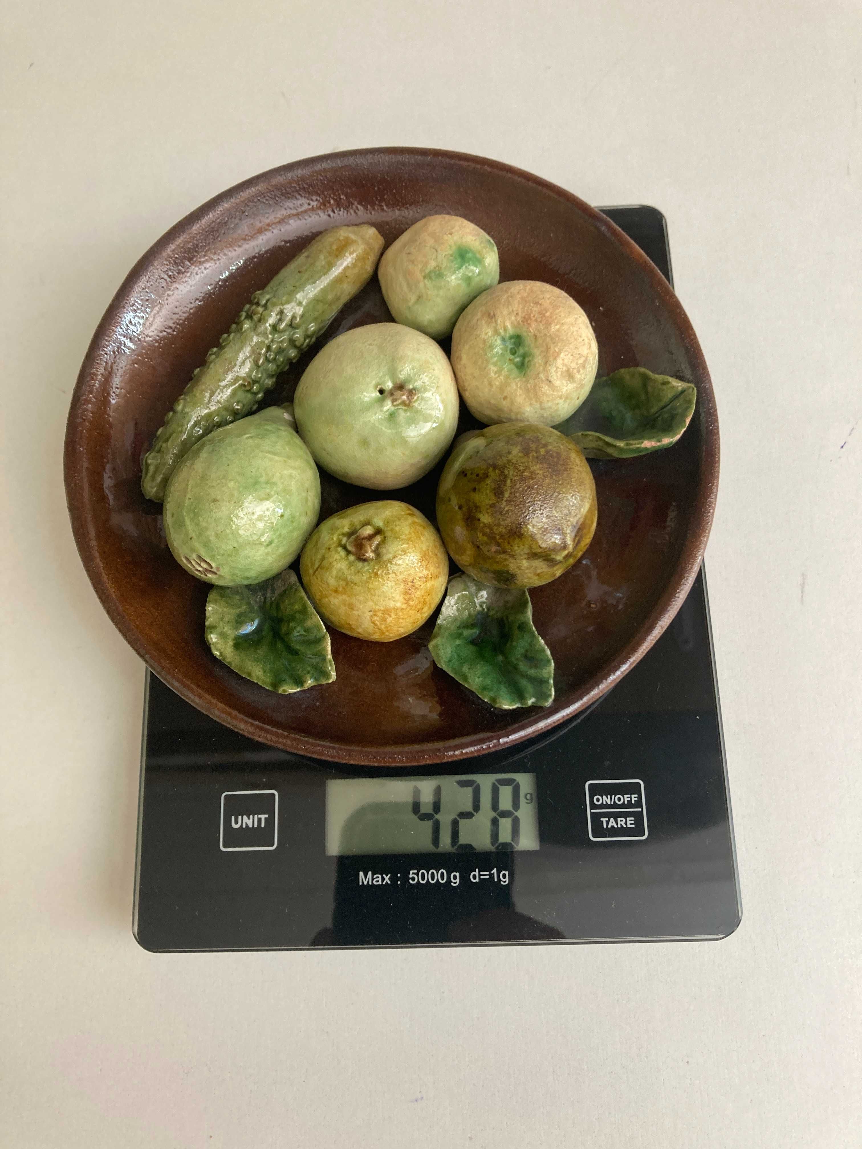 Prato com Frutos das Caldas da Rainha José Alves Cunha - Século XIX