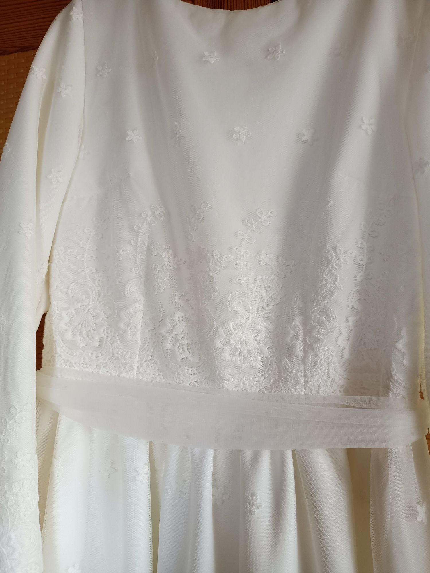 Biała sukienka chrzciny poprawiny komunia panieński