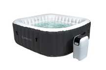 HYDRO STAR spa ogrodowe jacuzzi basen MALAGA SZARY kwadratowy