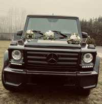 Auto do ślubu filmu sesji Mercedes G63 AMG