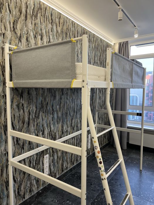Ліжко-горище Ikea Vitval та матрац Ikea Abygda 90*200