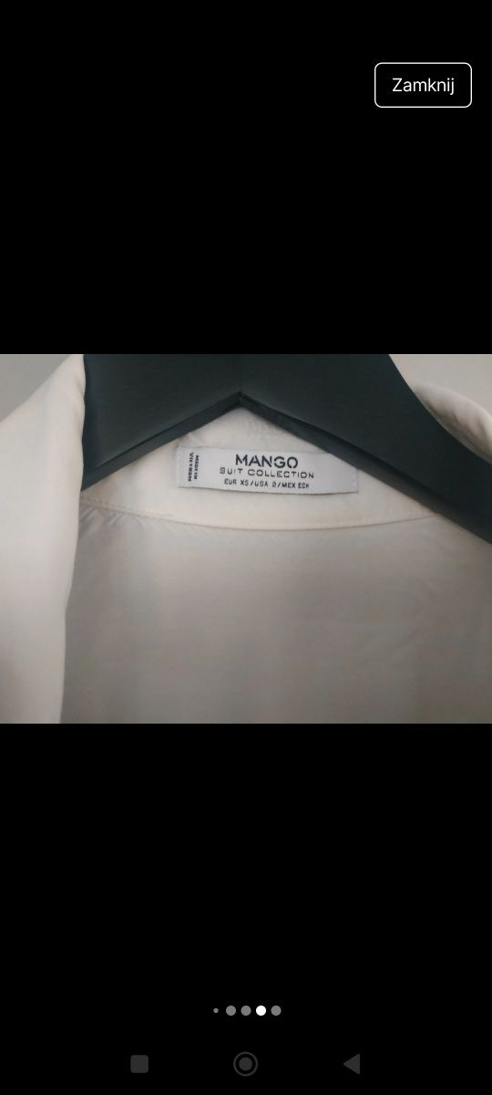 Biała sukienka MANGO