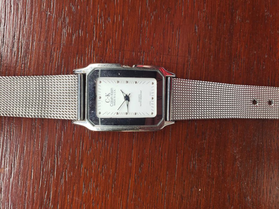 Relogio Calvin Klein Vintage, Bracelete em malha de Aço