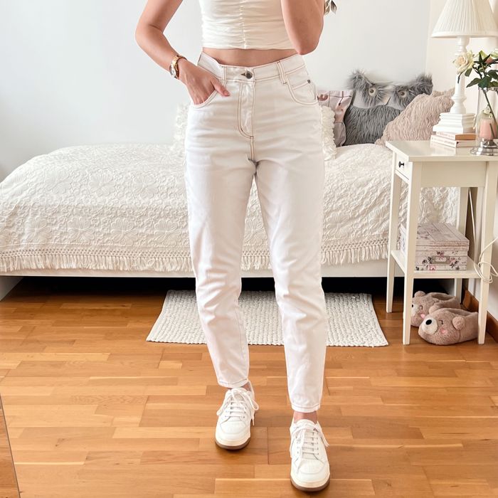 Spodnie skandynawskiej marki BITTE KAI RAND XS/S massimo dutti białe