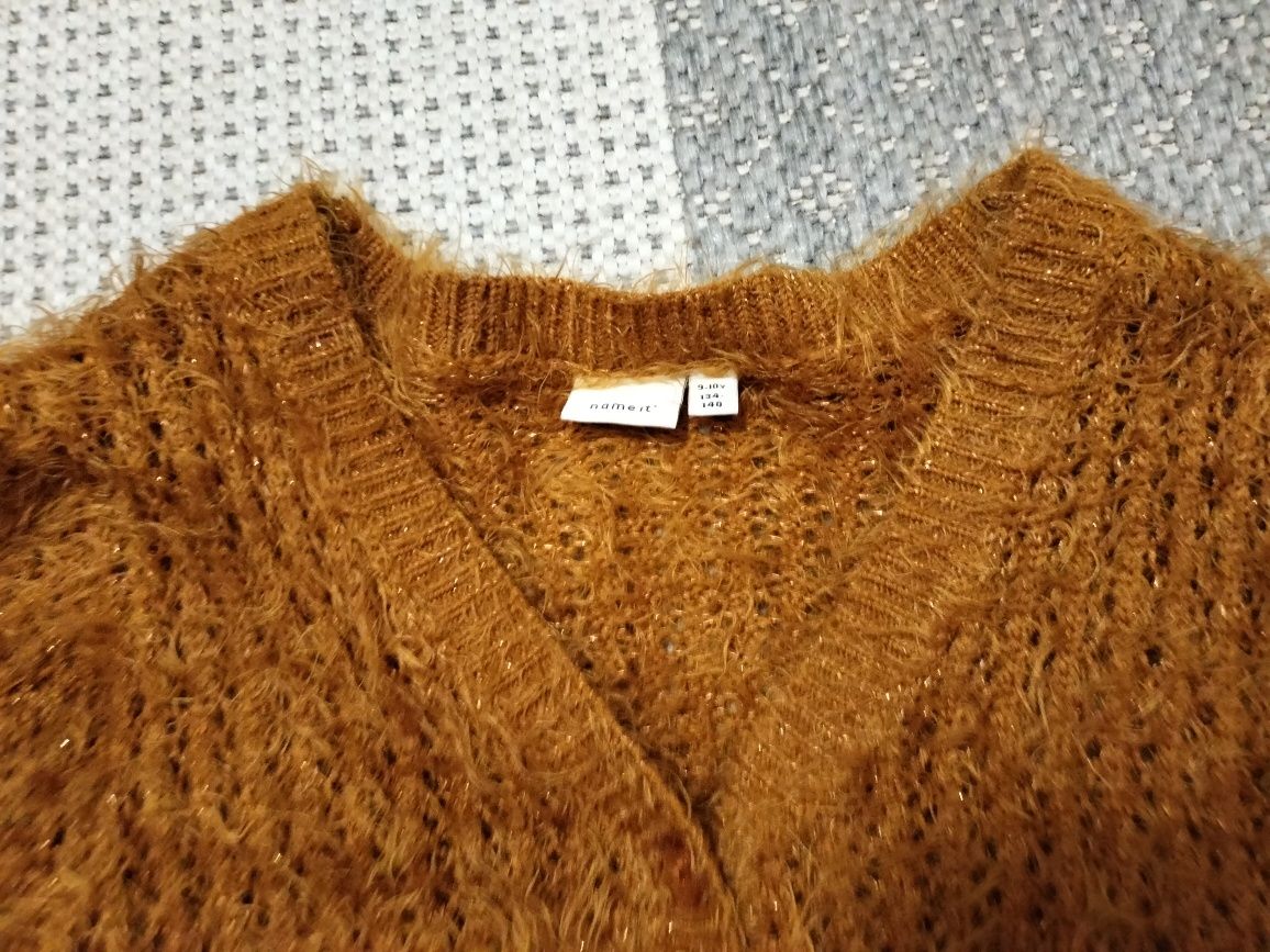 Sweterek rudy 134-140