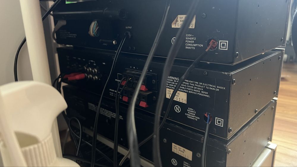 Zestaw audio wzmacniacz i tunery Pioneer Samsung