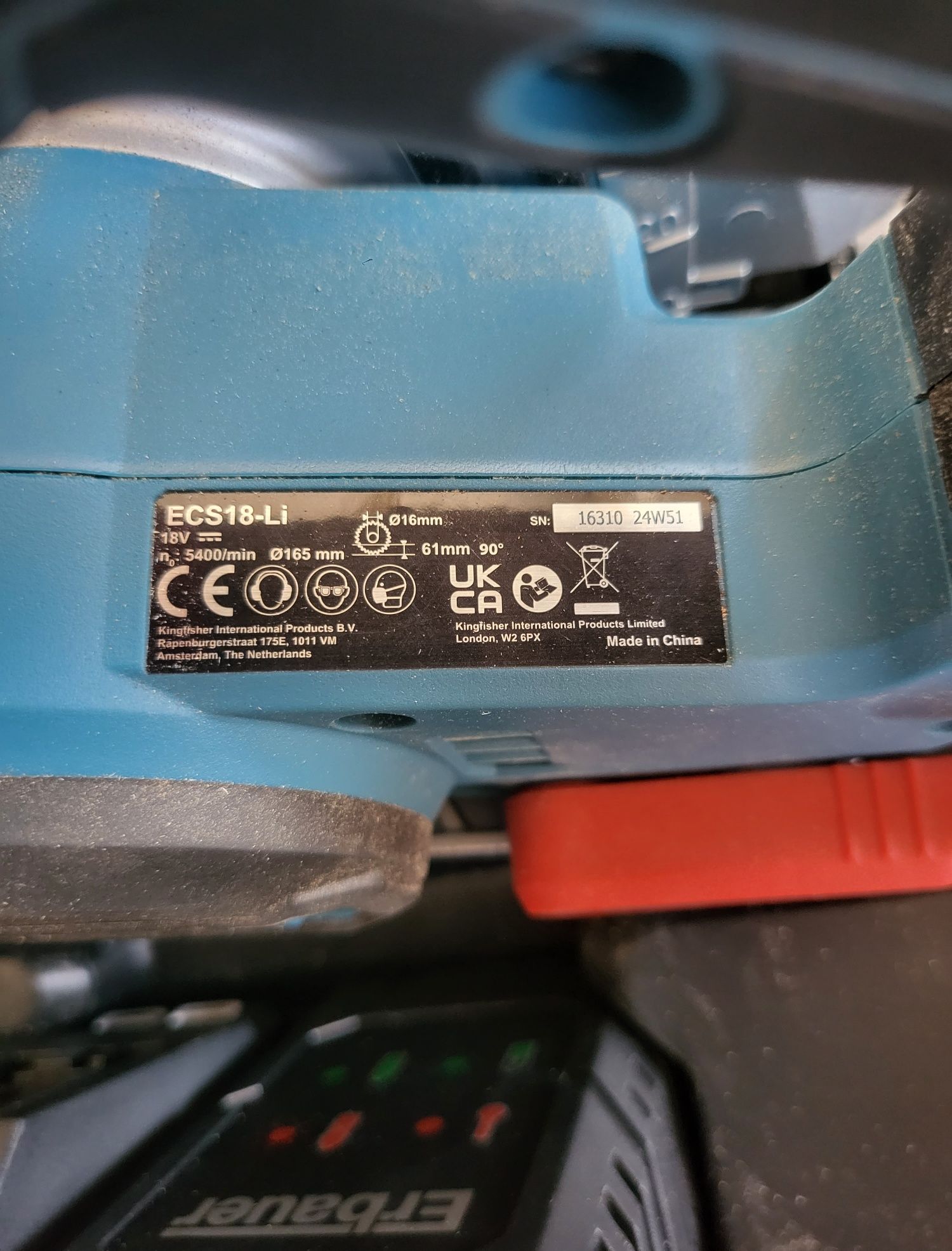 Piła tarczowa erbauer ecs18 v