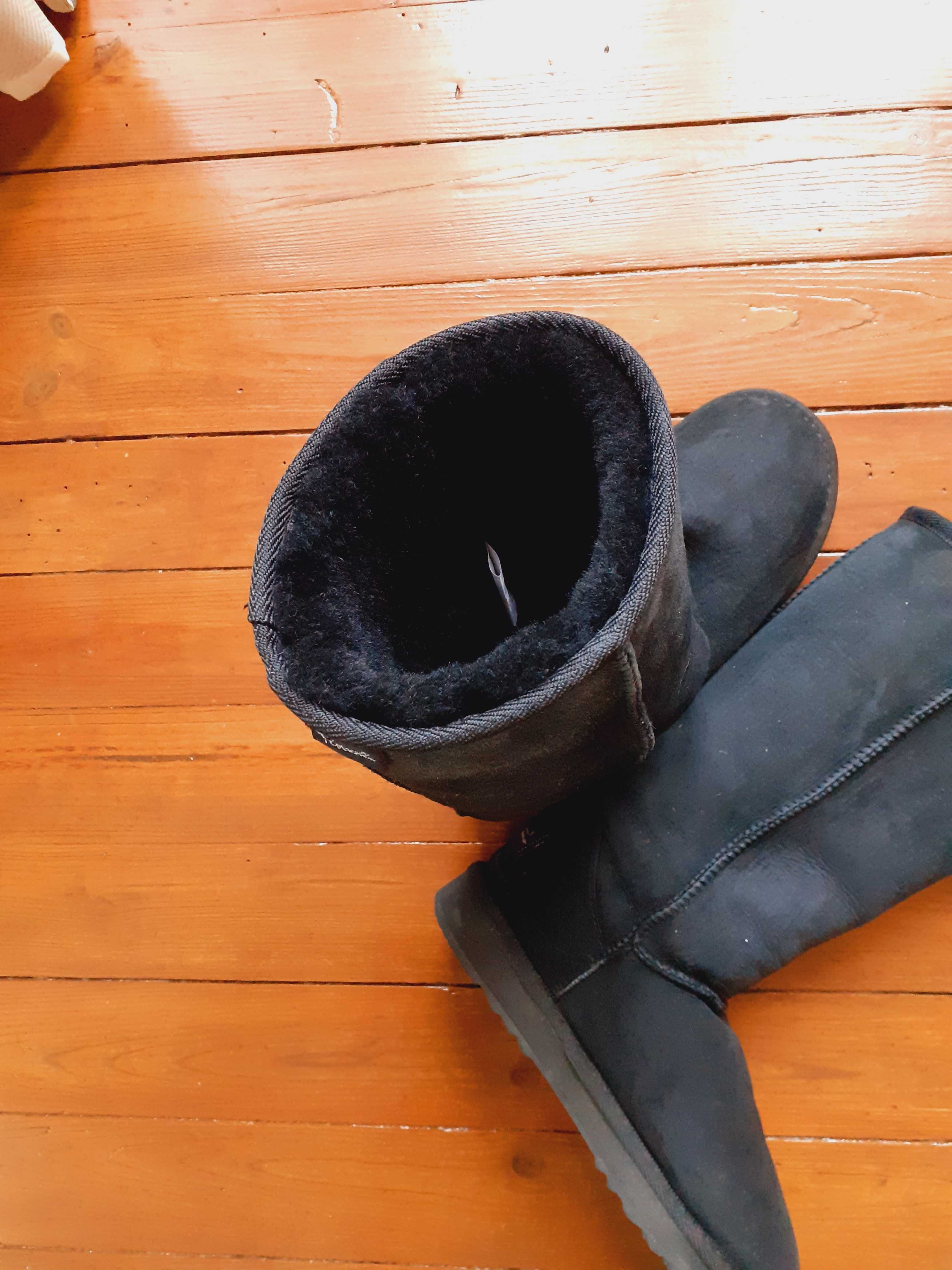 Botas de Inverno de autentica pele