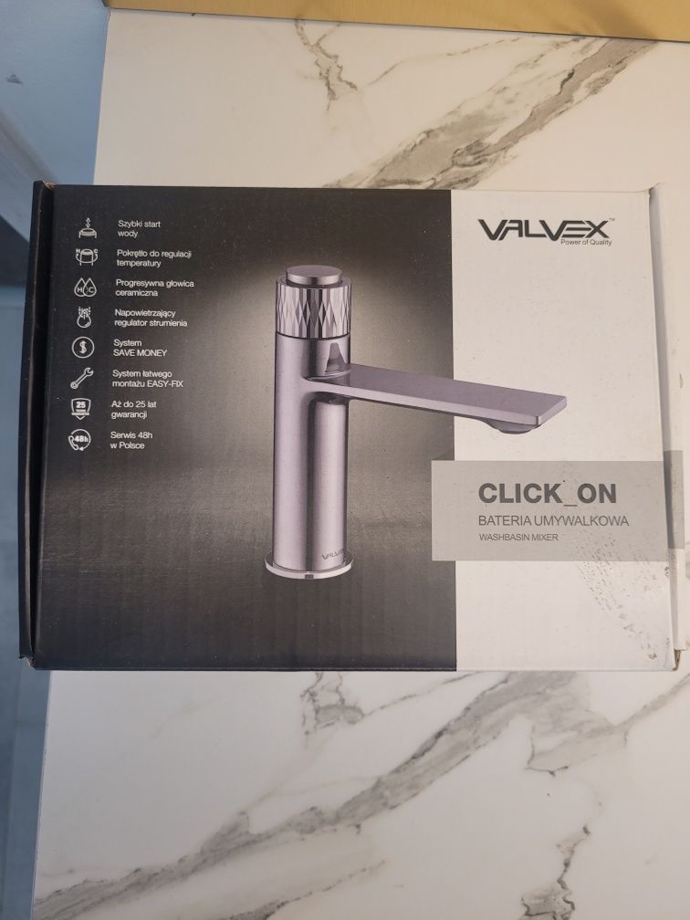 Kran, wylewka valvex click on
