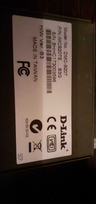 Медіаконвертер D-Link DMC-920T