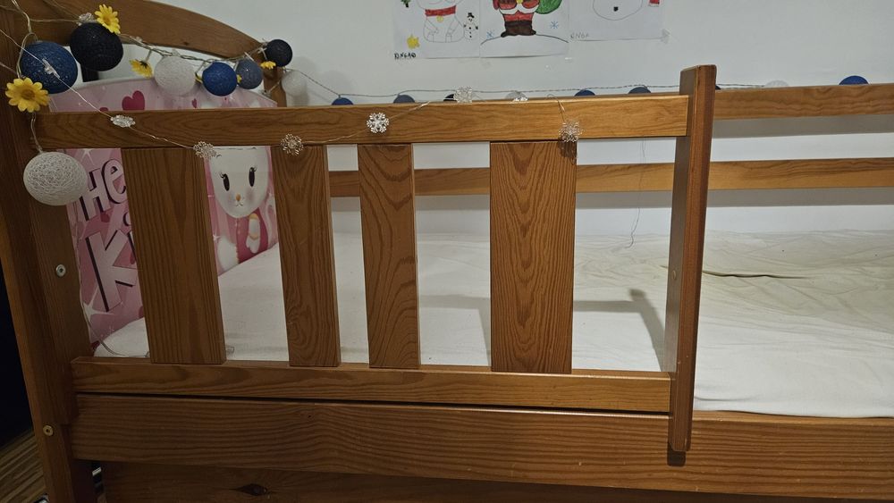 Solidne drewniane Łóżko dziecięce 190x90