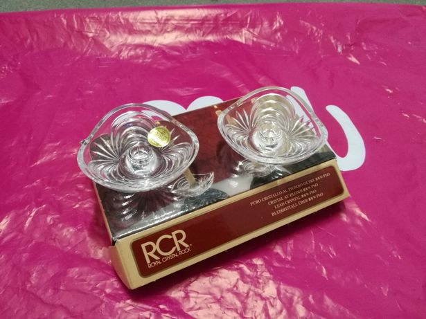 Castiçais de cristal RCR
