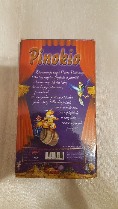 Bajka dla dzieci pt. "Pinokio" - kaseta VHS